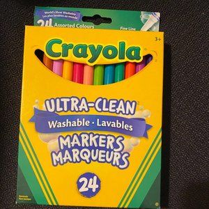 Crayola 24 Ultra-Clean Nontoxic Washable markers